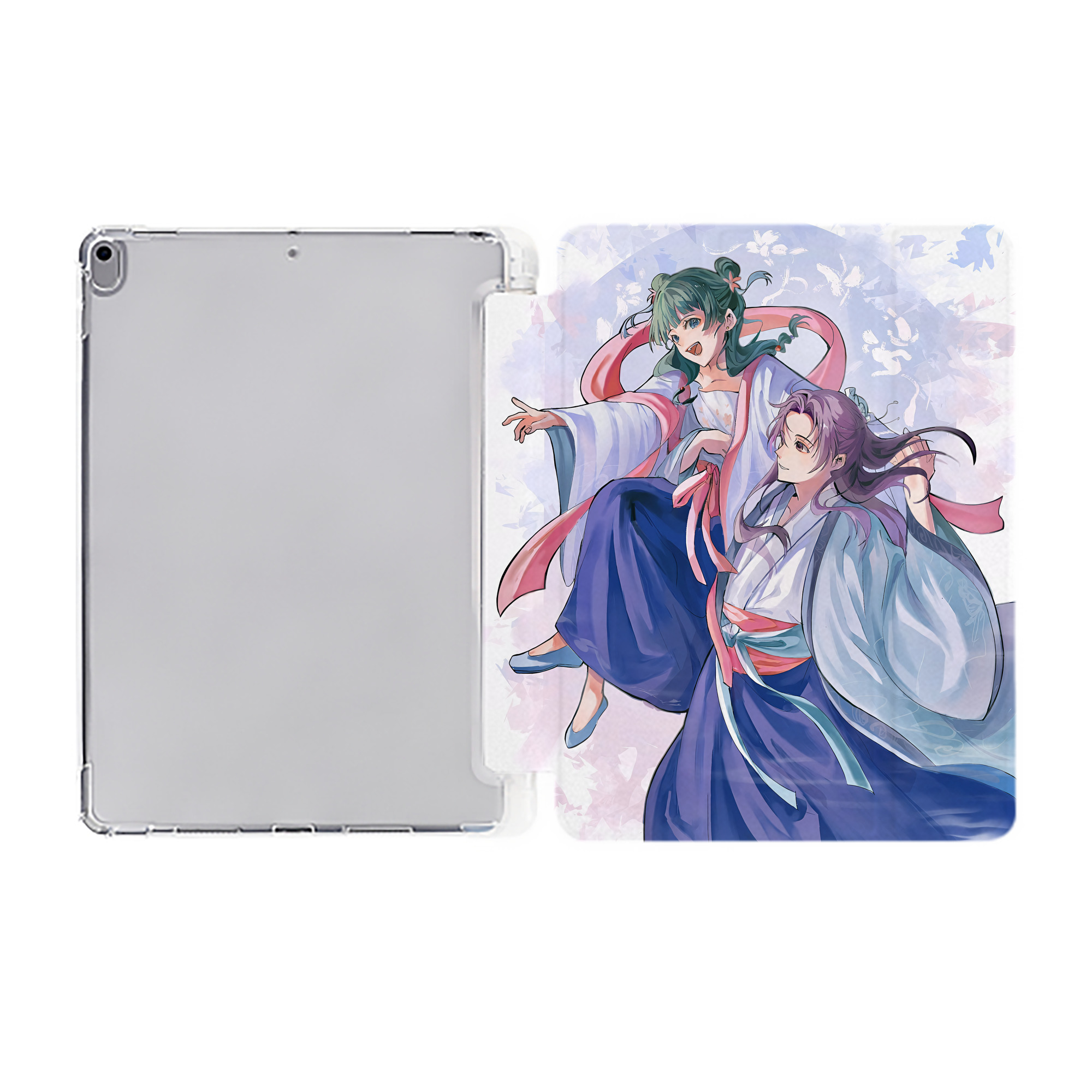（画像用） 薬屋のひとりごと The Apothecary Diaries IPad ケース ペン収納付き 三つ折りスタンド PUレザー×シリコン 対応機種9.5/10.5/10.9インチ